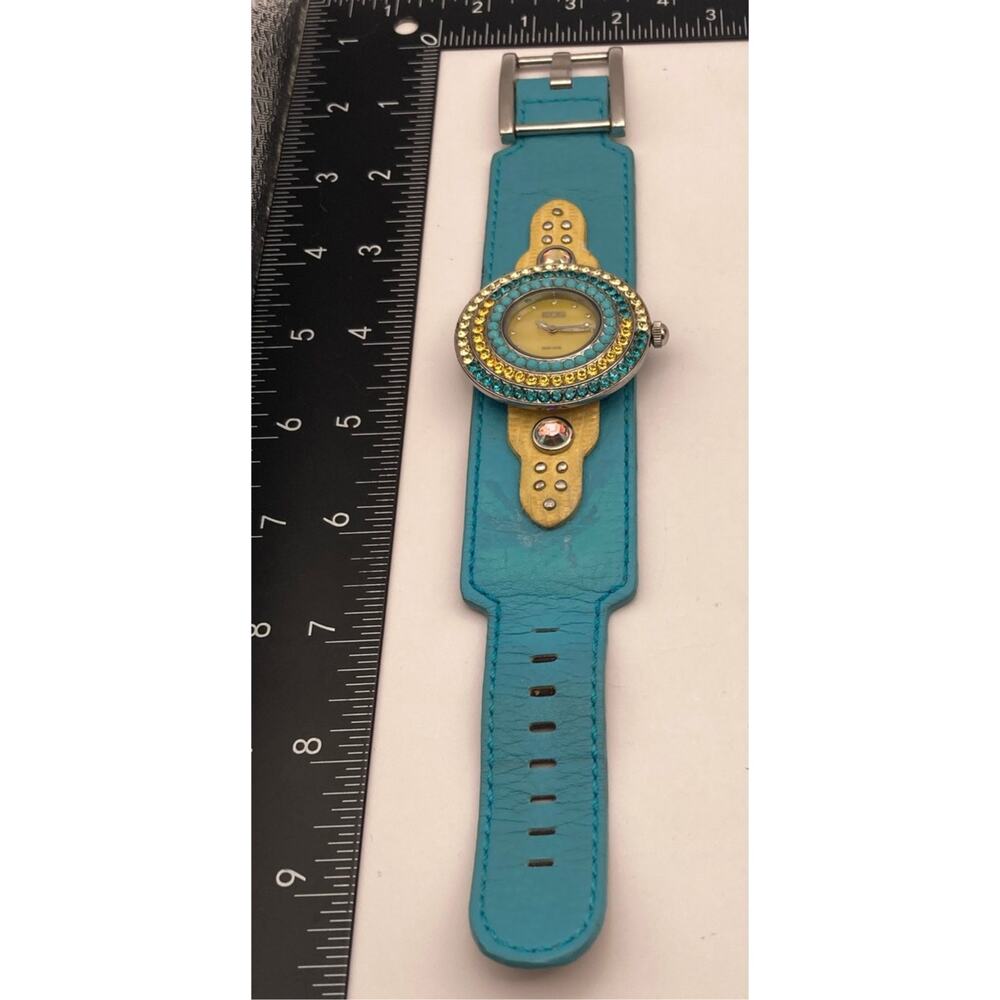 Beautiful EOS New York Womens Watch 43mm Leather Adjustable Band - Fresh battery - Picture 10 of 13
